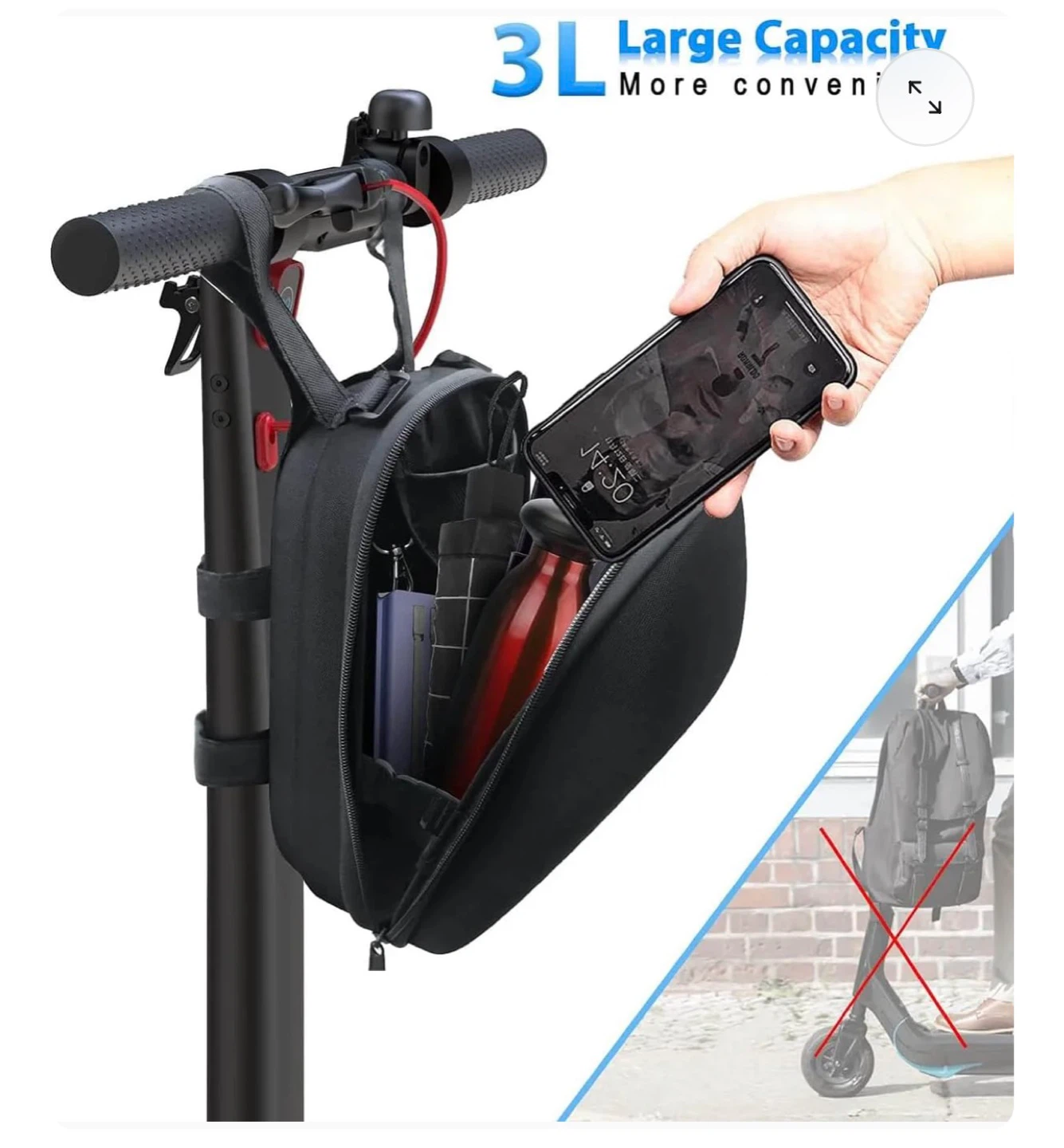 Wateproof Scooter Handlebar Bag - photo 2