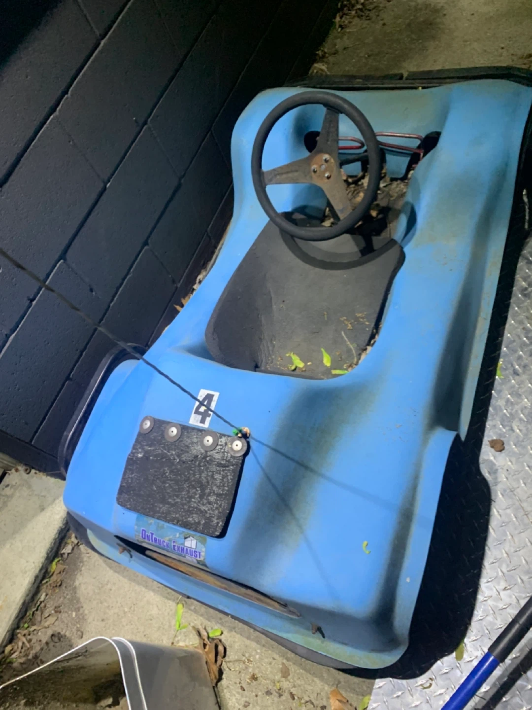 Blue Go-Kart with Engine - photo 3