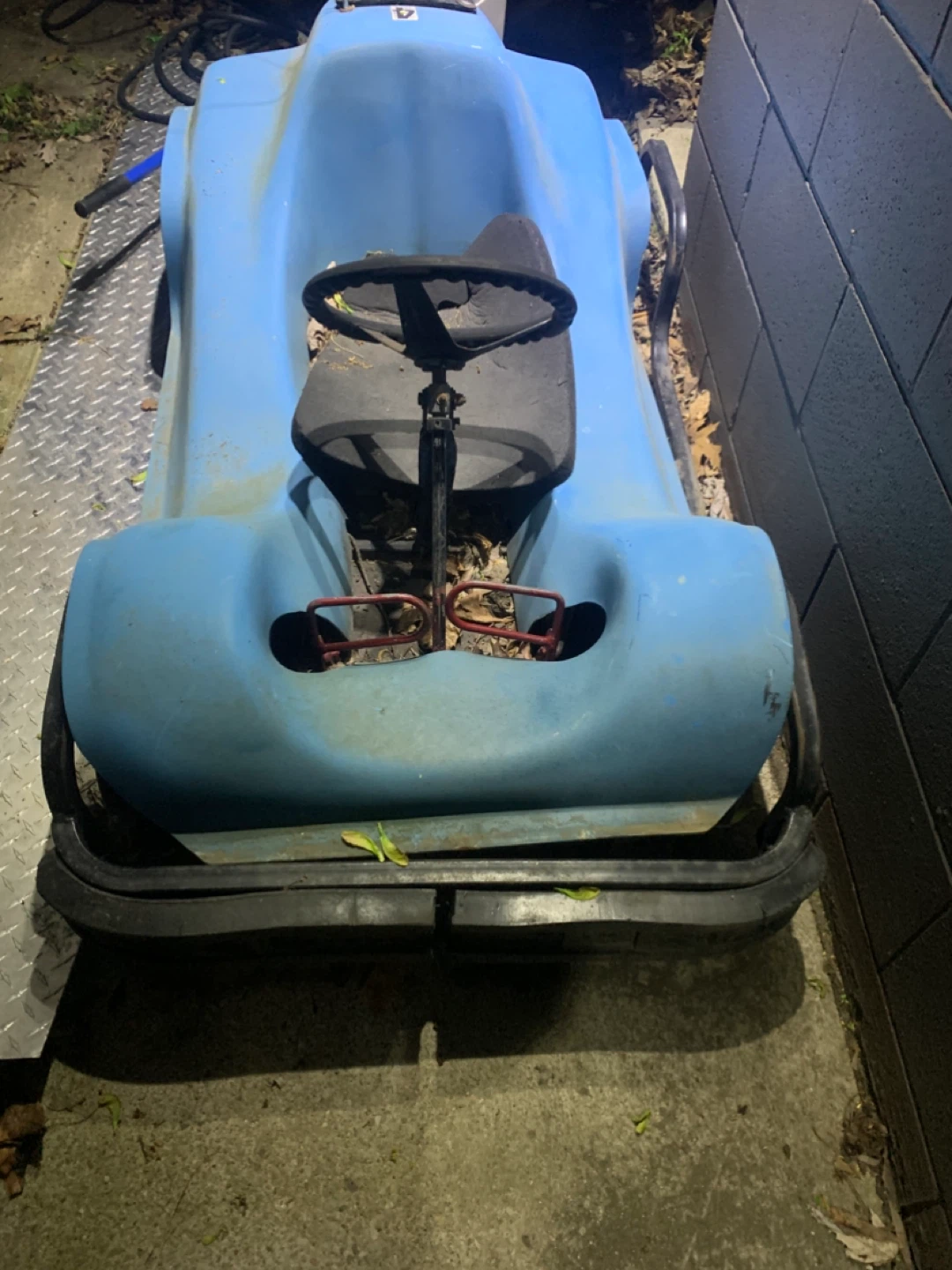 Blue Go-Kart with Engine - photo 2