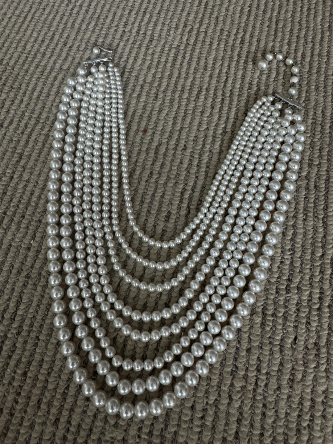 Multi-strand Faux Pearl Necklace