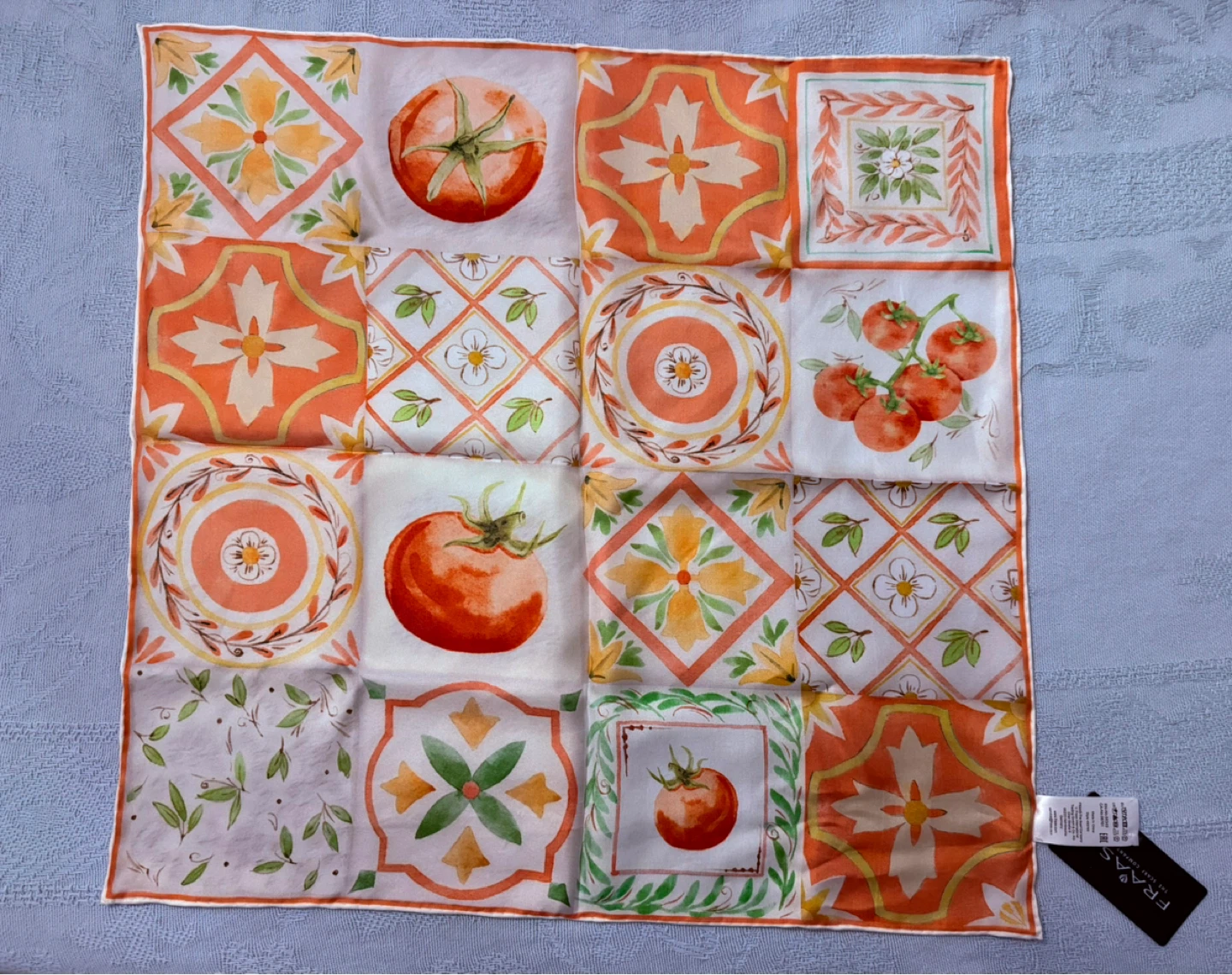 FRAAS Silk Scarf - Tomato Tile Design - photo 3