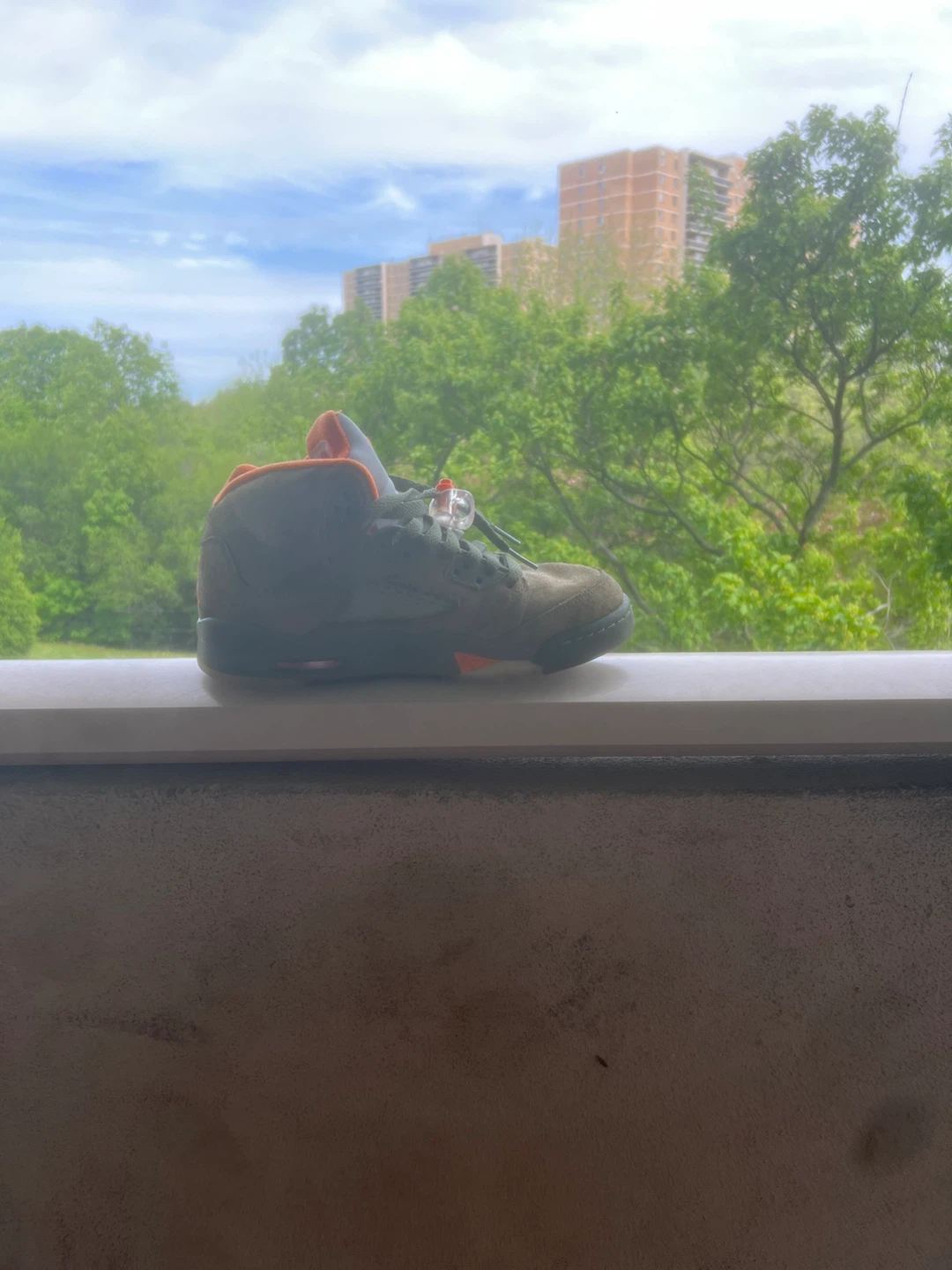 Air Jordan 5 Retro Olive Sneakers - photo 3