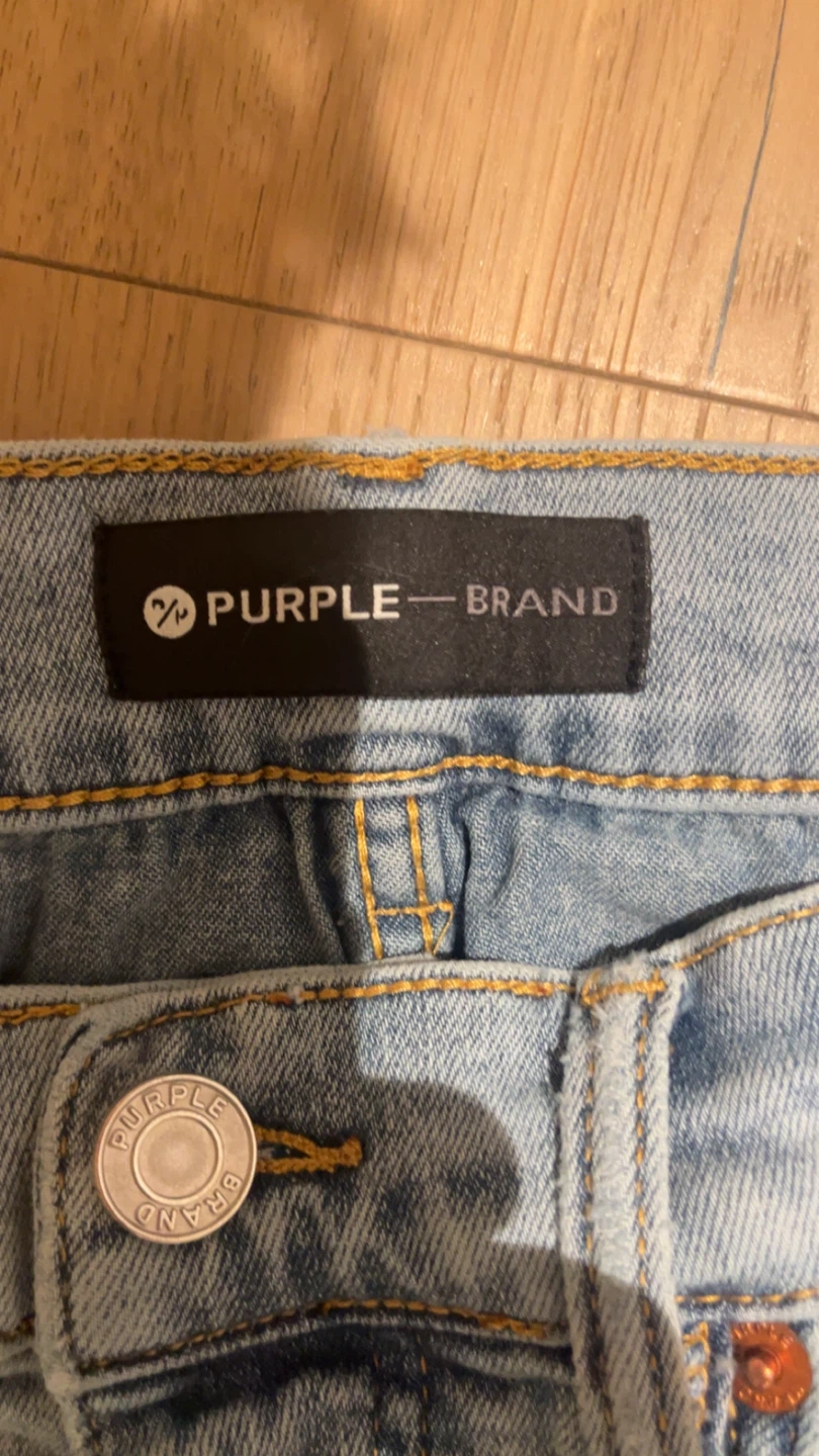 Purple Brand Dropped Fit Mid Rise Slim Leg Jeans - photo 3
