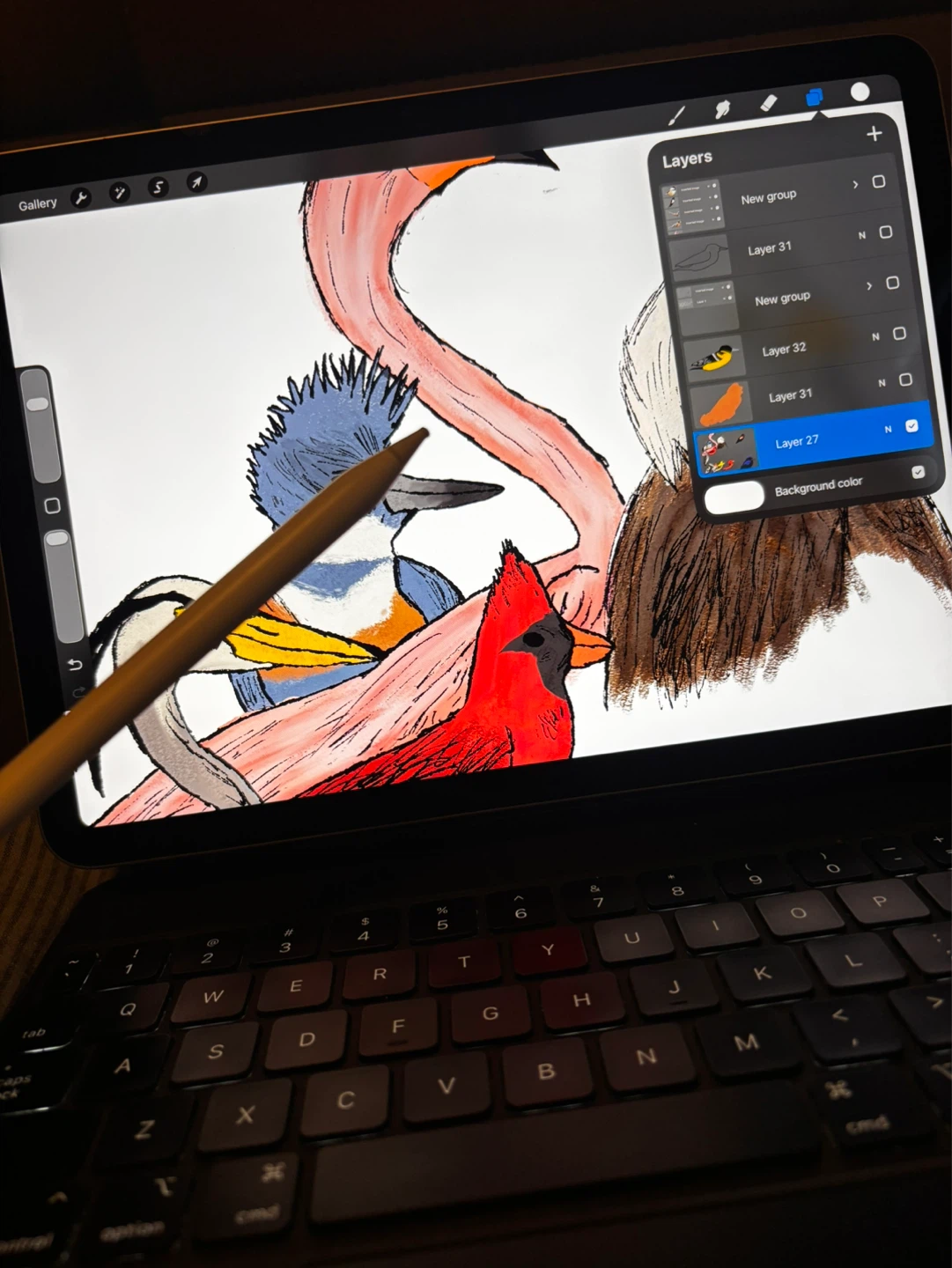 M2 iPad Air 11 inch 256GB + Apple Pencil Pro + Magic Keyboard - photo 2