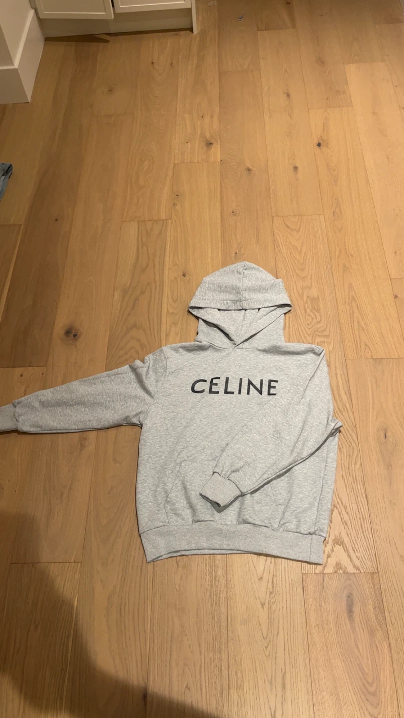 CELINE Paris Grey Hoodie