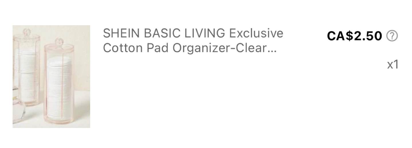 SHEIN BASIC LIVING Cotton Pad Organizer - photo 2