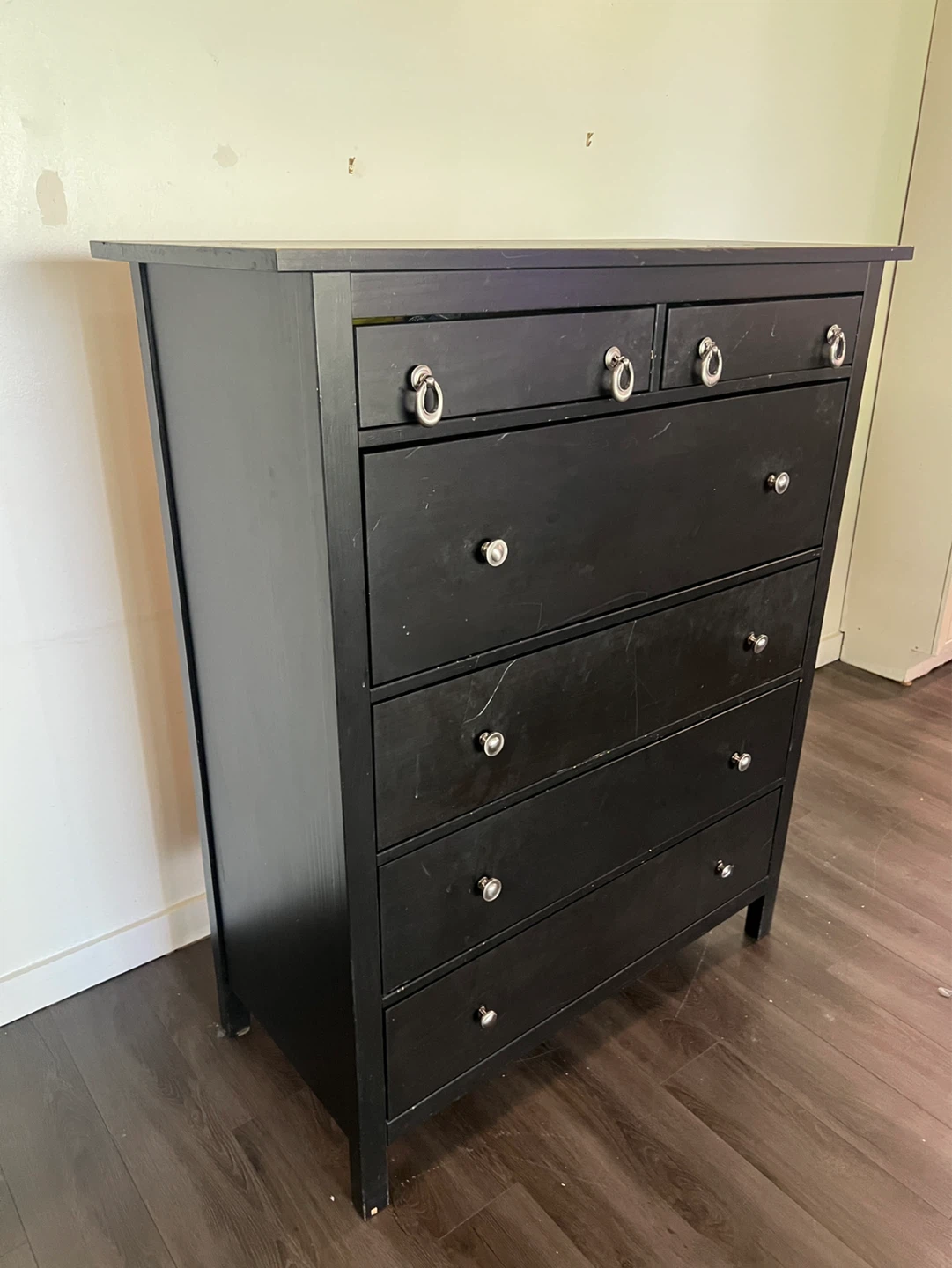 Black 6-Drawer Dresser - photo 2
