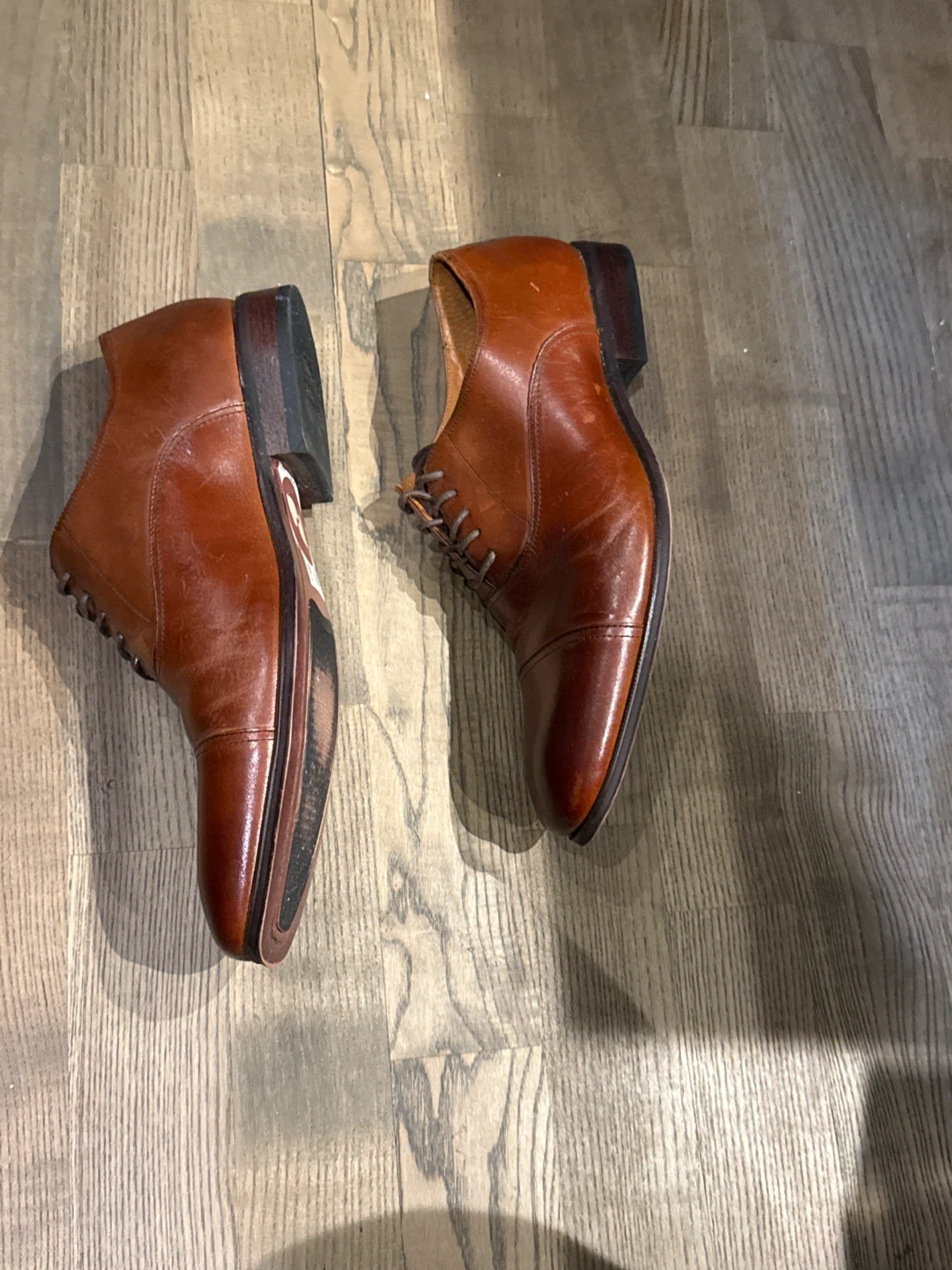 Florsheim Brown Leather Oxford Dress Shoes - photo 3