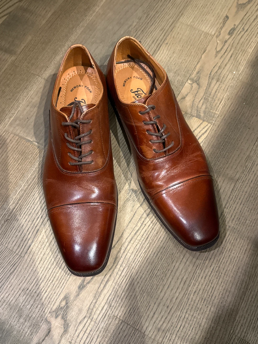 Florsheim Brown Leather Oxford Dress Shoes - photo 2