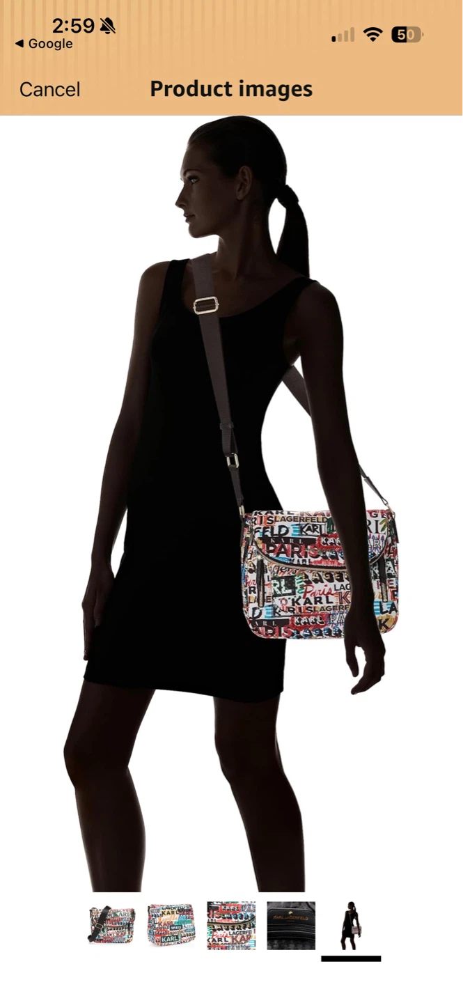 Karl Lagerfeld Paris Crossbody Bag - Graffiti Print - photo 3