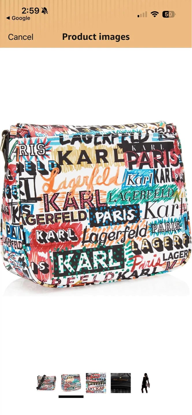 Karl Lagerfeld Paris Crossbody Bag - Graffiti Print - photo 5