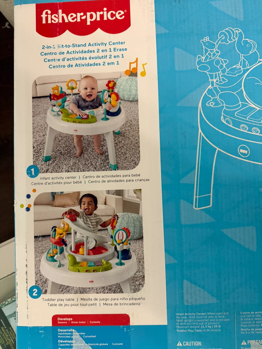 Fisher-Price 2-in-1 Sit-to-Stand Activity Center