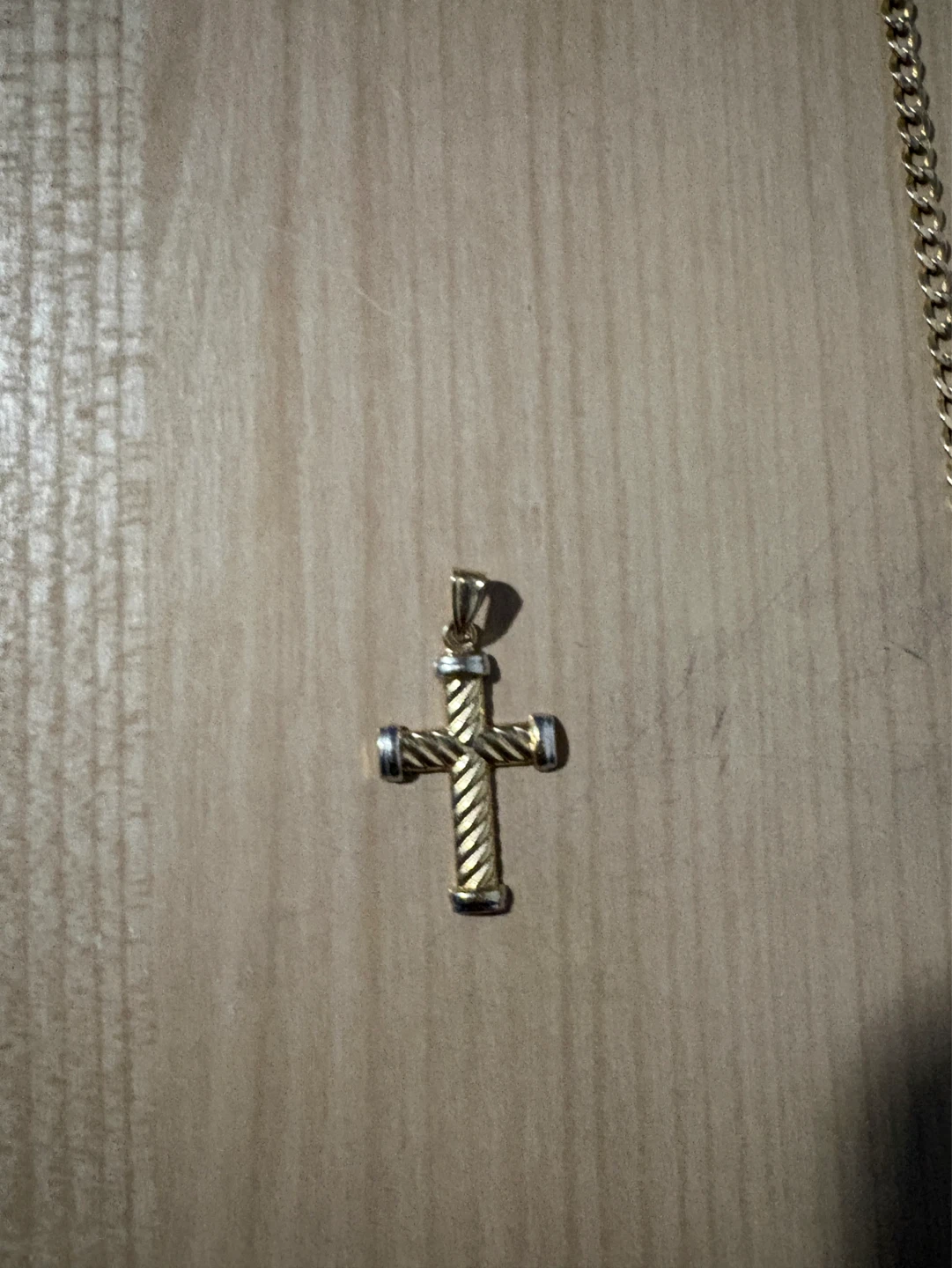 Gold Cross Pendant Necklace - photo 2