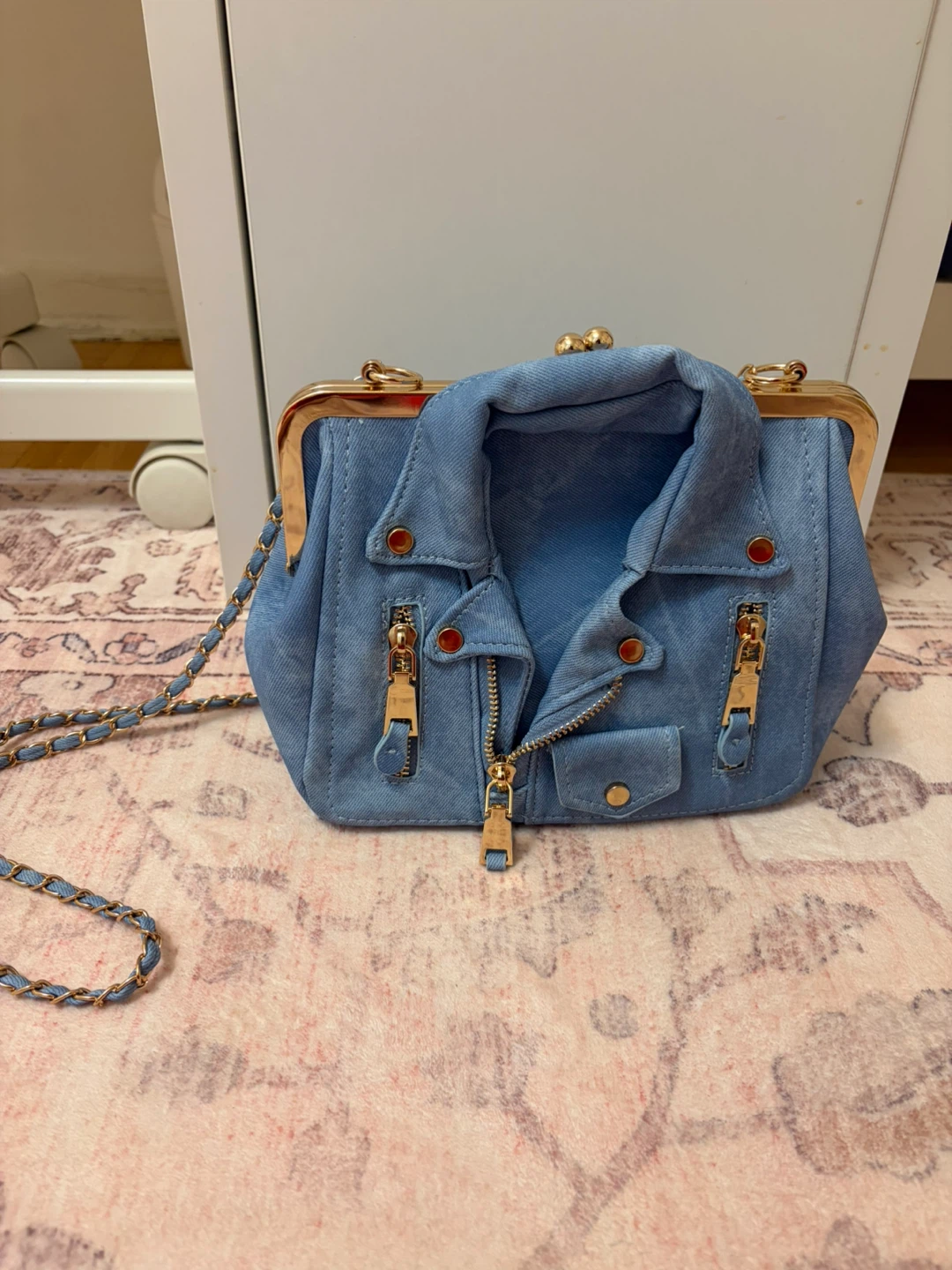 Denim Jacket Clasp Purse - photo 2