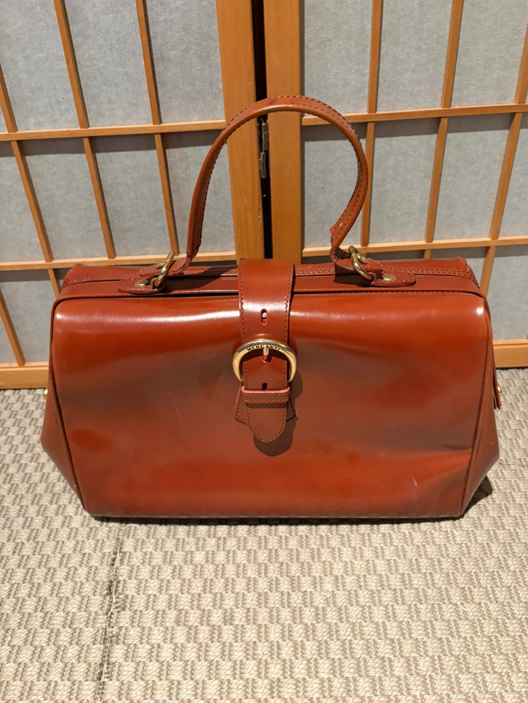 Mercanti Brown Leather Doctor Bag