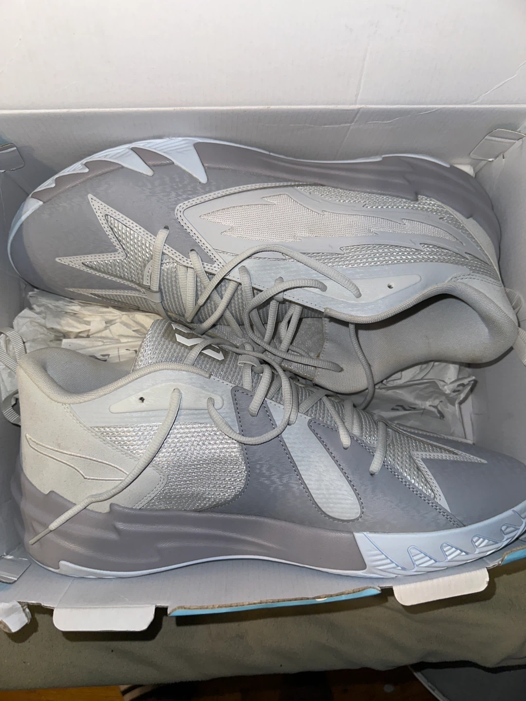 Puma Scoot Zeros Grey Ice-Athlete Spec Basketball Shoes - photo 2