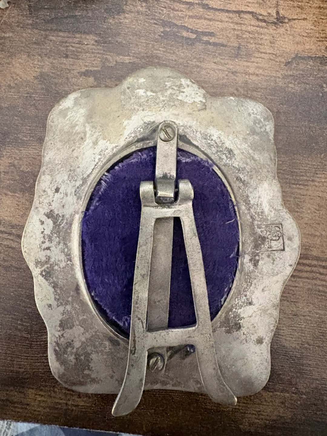Victorian silverate picture frame. Stamped - photo 4