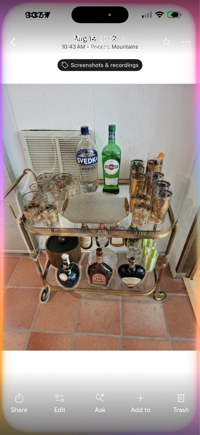 Joan Crawfords’s MCM Franco-Italian Bar Cart