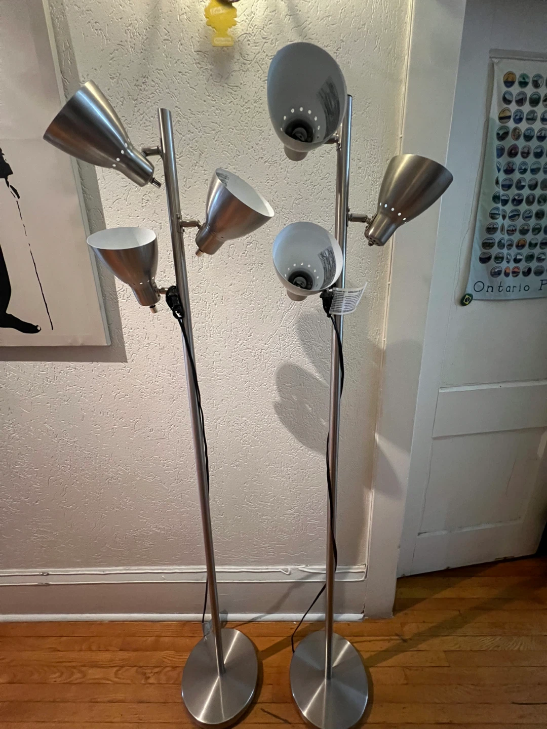 Silver 3 - Head Floor Lamp