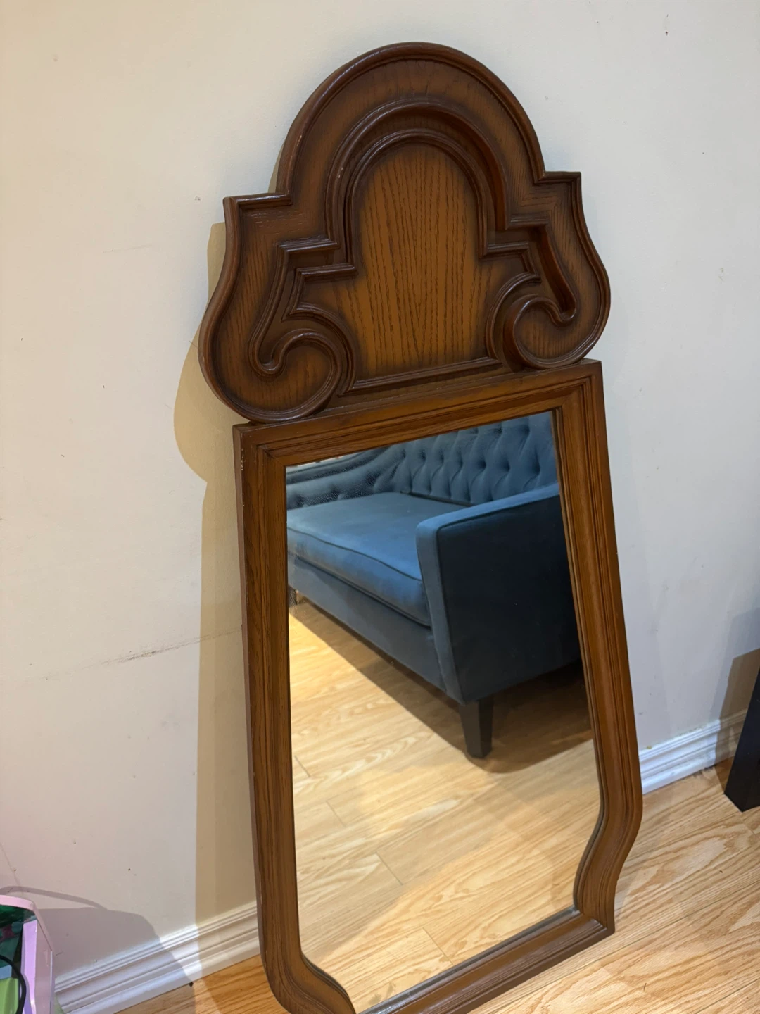 Ornate Wood Framed Mirror