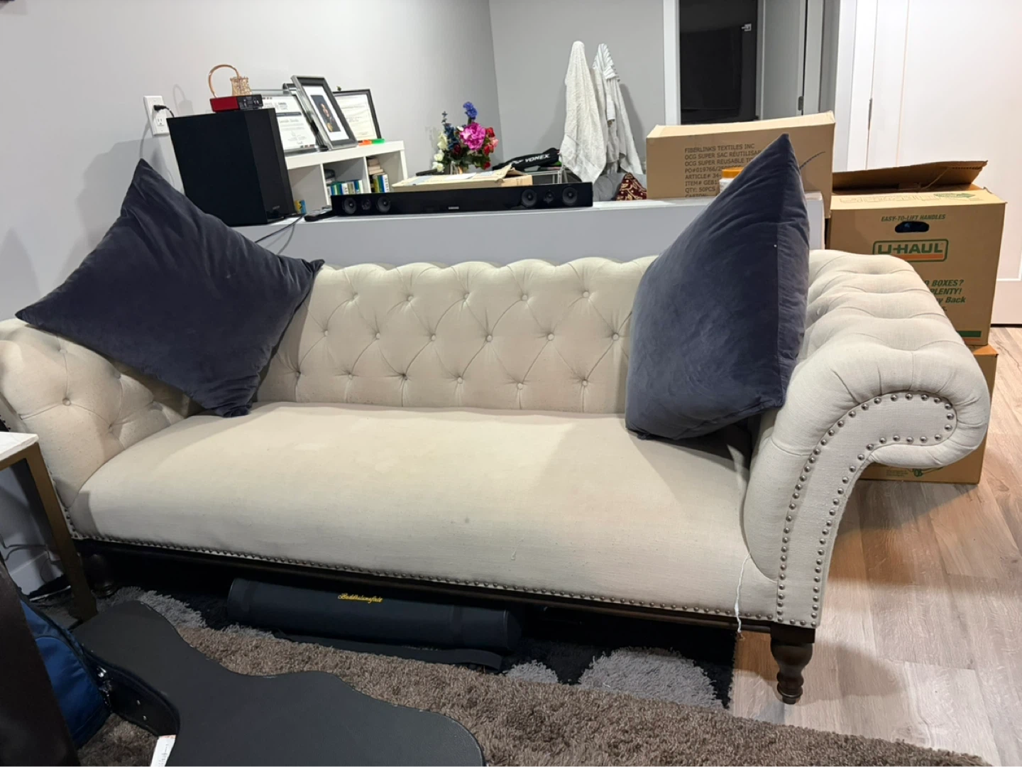 Cream Sofa as shown in the picture