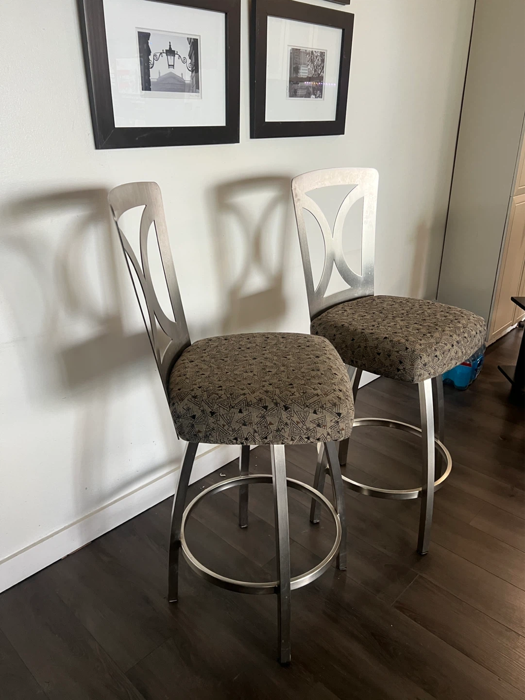 Pair of Swivel Bar Stools
