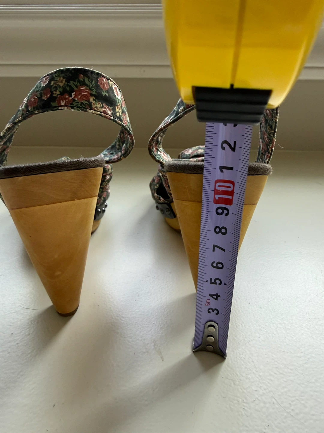Zara Floral Slingback Wedge Sandals Size 37 - photo 5
