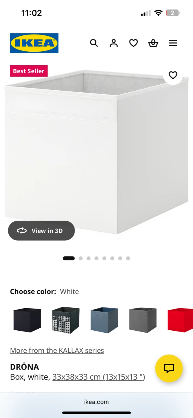 Ikea Kallax White 4-shelf - photo 2