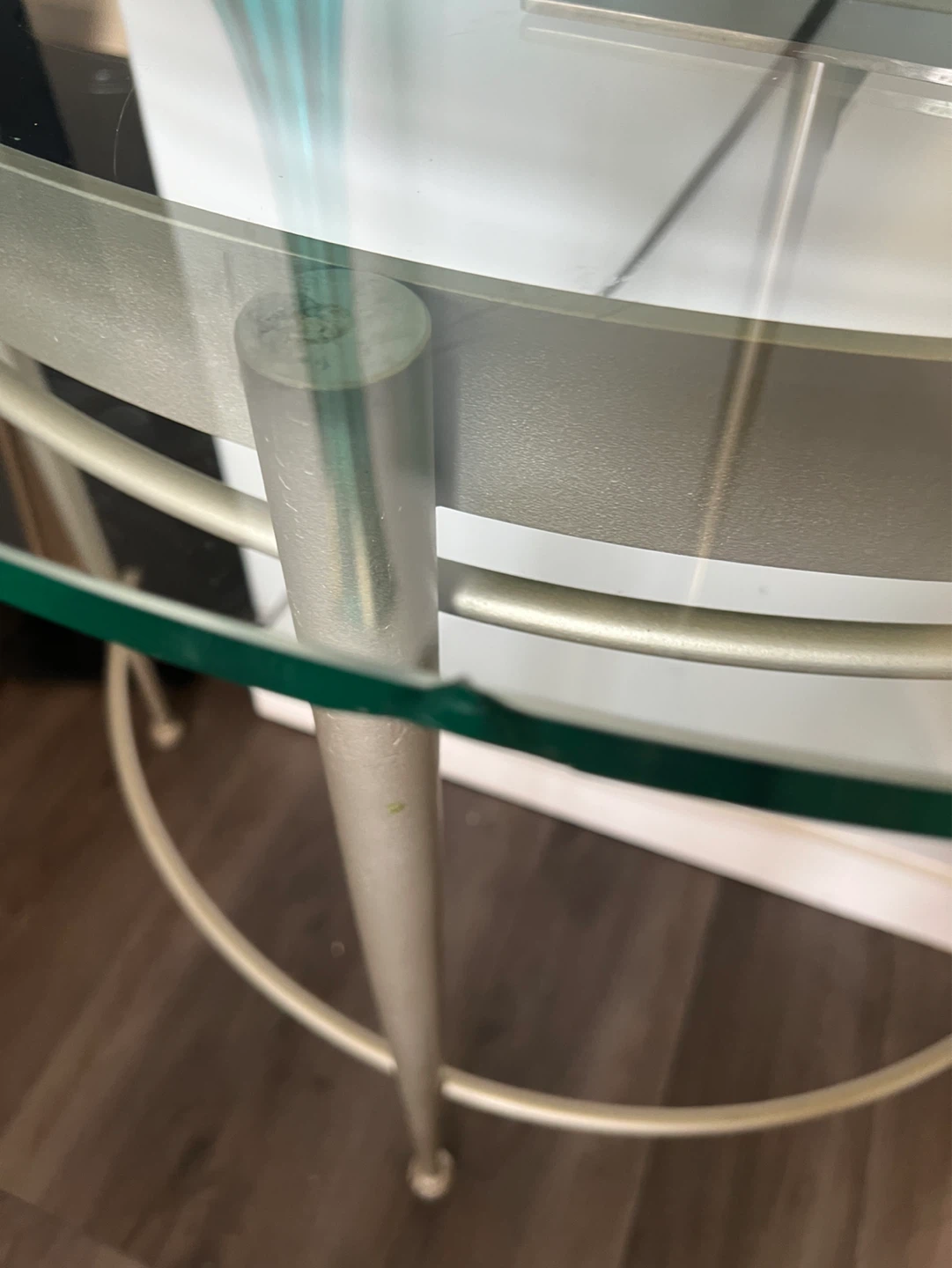 Glass Top Console Table - photo 3