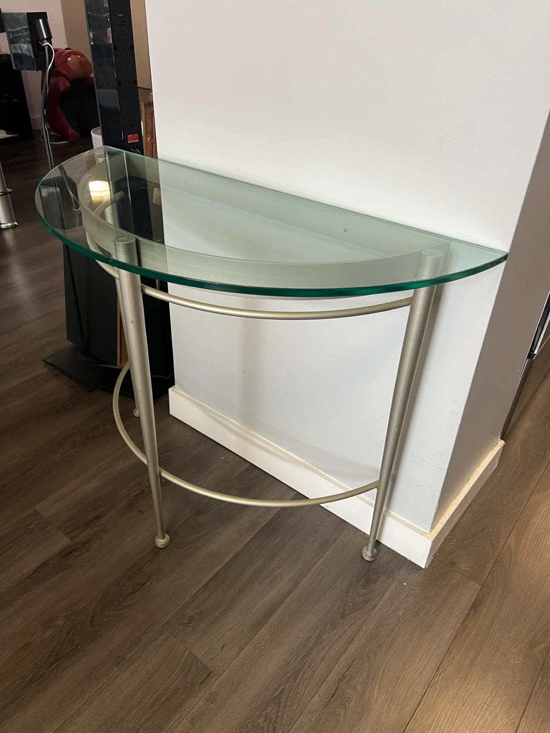Glass Top Console Table - photo 2