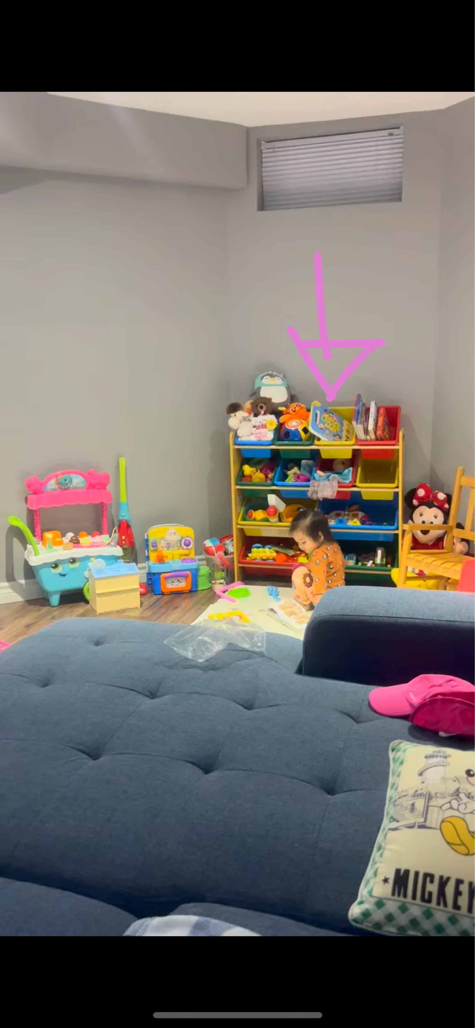 Toy Organizer Storage Shelf with Bins