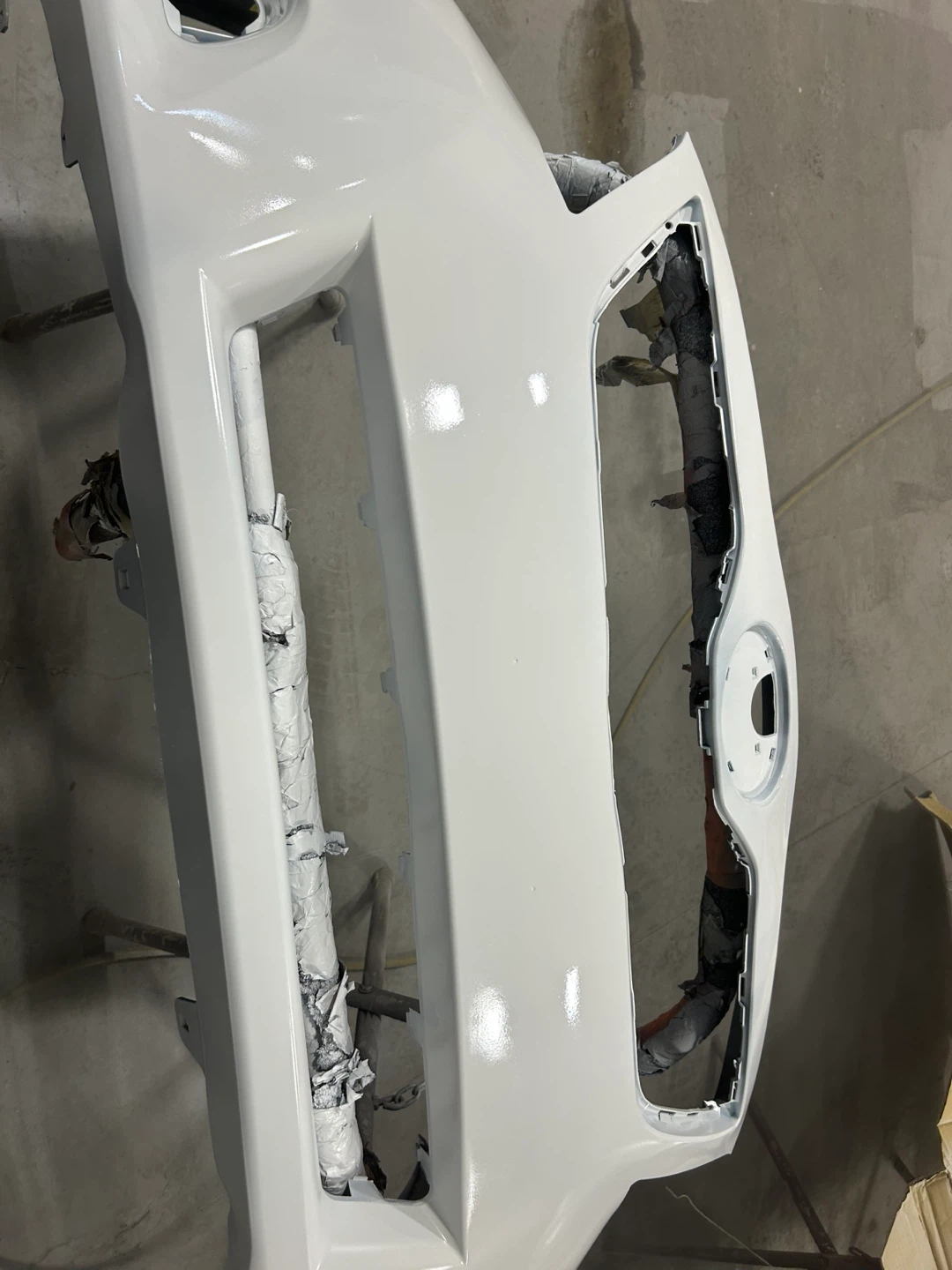 White Car Bumper