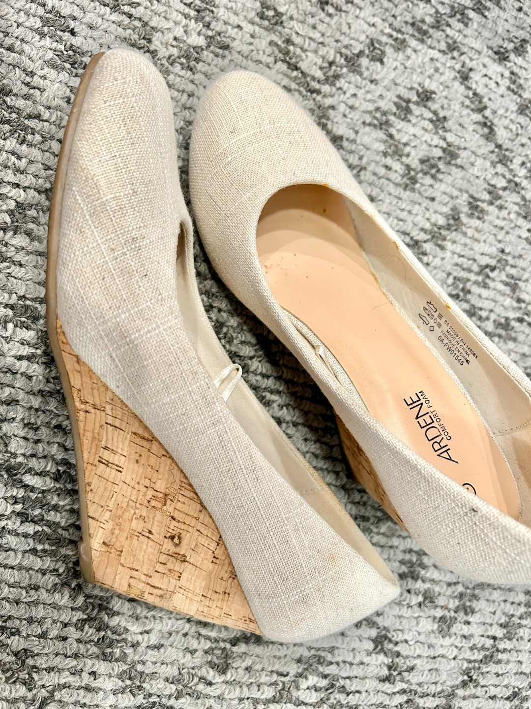 Ardene Women's Beige Wedge Heels Size 7