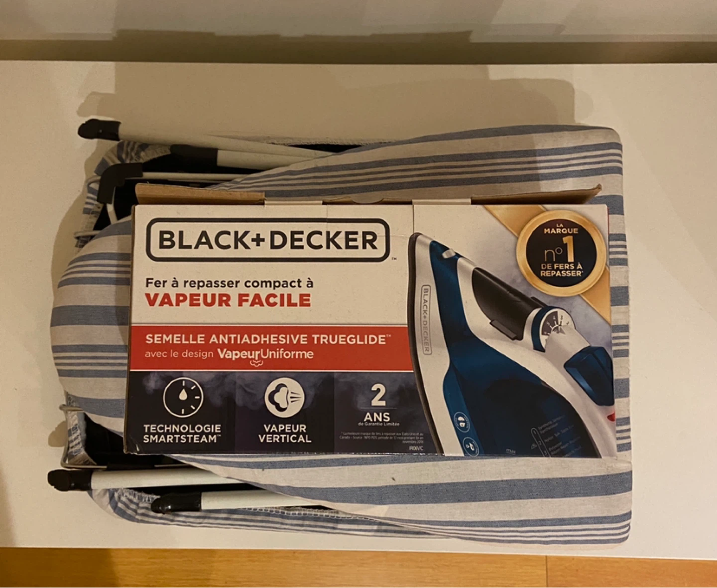 BLACK+DECKER Compact Ironing Board and Steam Iron