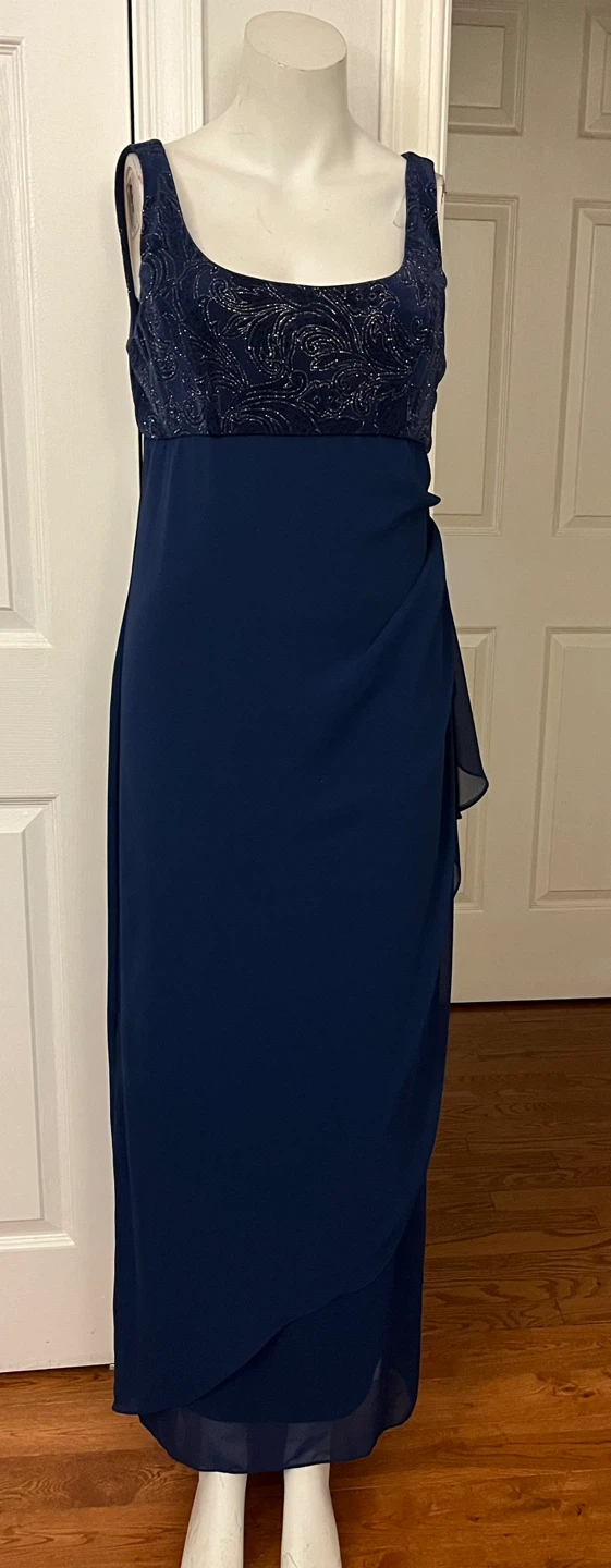 Tradition Navy Blue Formal Dress Size 14 - photo 2