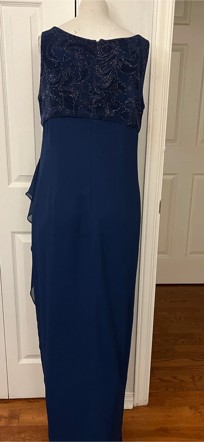 Tradition Navy Blue Formal Dress Size 14 - photo 4