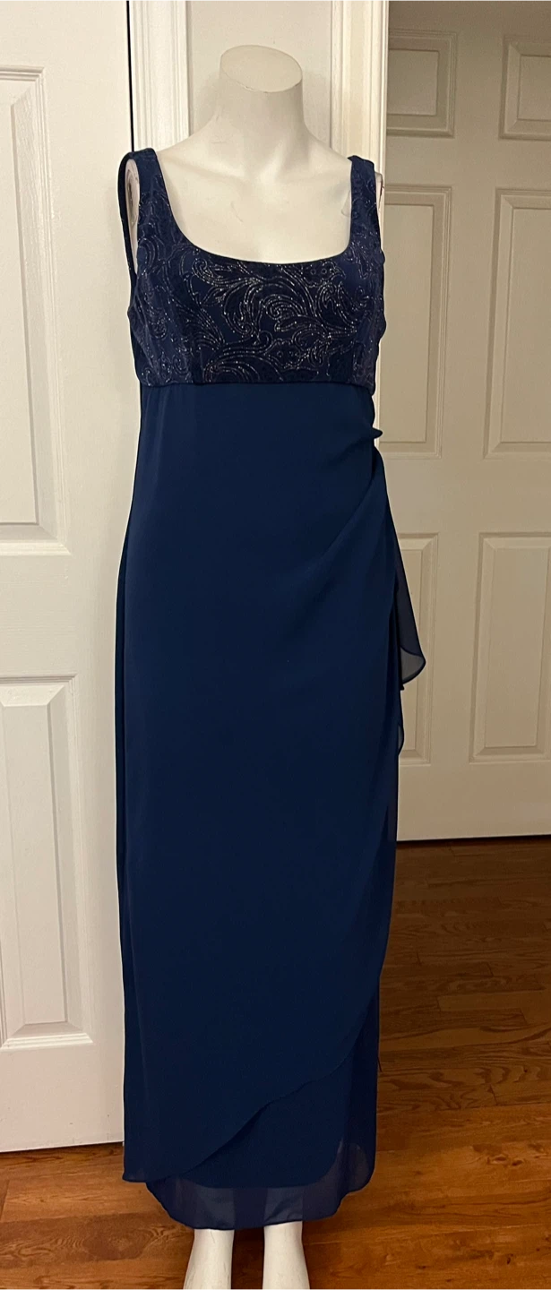 Tradition Navy Blue Formal Dress Size 14 - photo 3