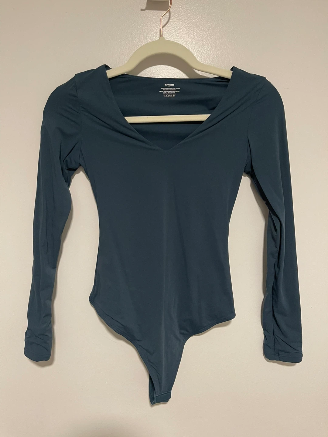 Long Sleeve Bodysuit Teal