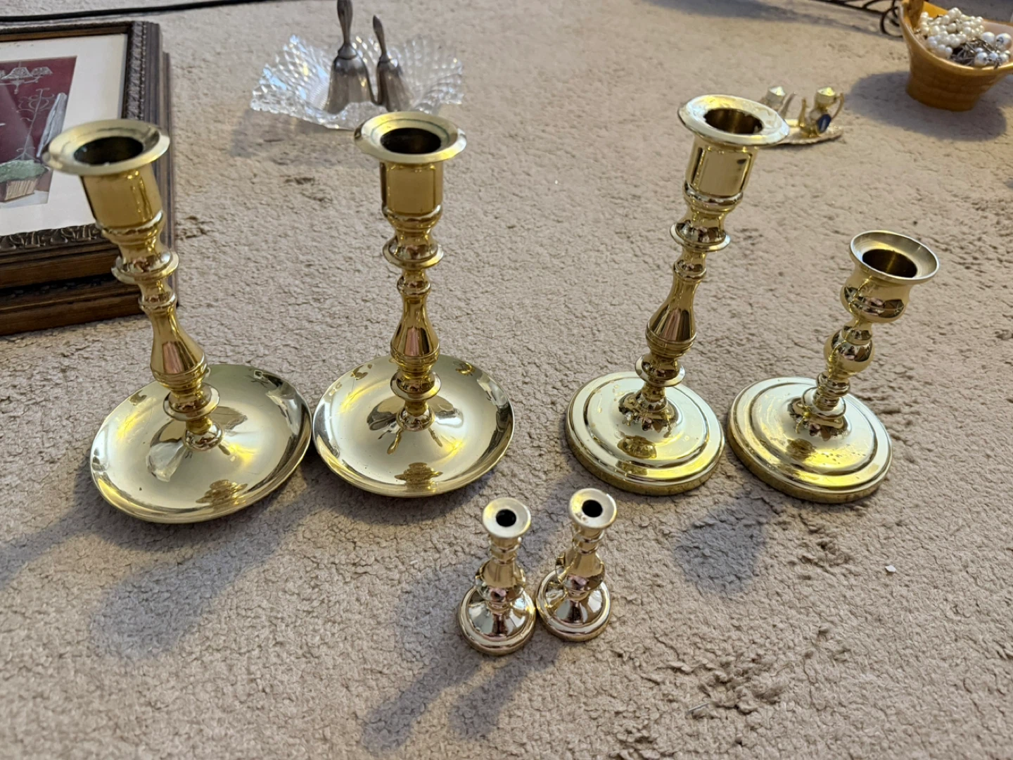VTG Baldwin Heavy Brass Candlesticks Set of 4 - photo 5