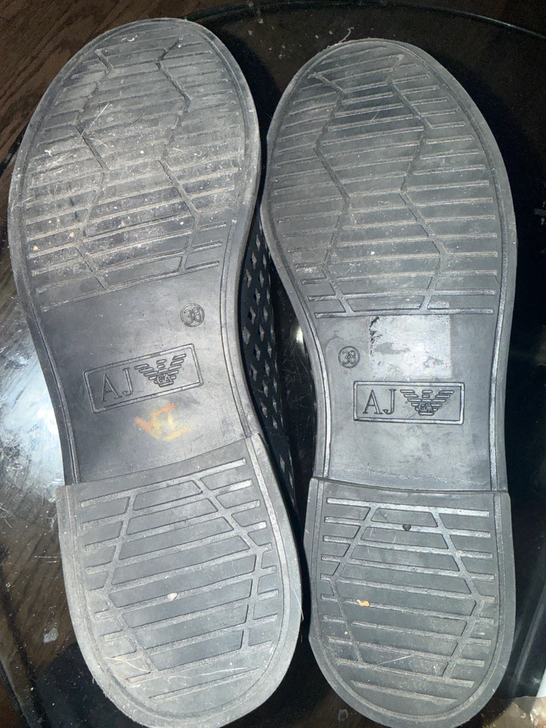 AJ Armani Jeans Black Perforated Lace-Up Oxfords - photo 3