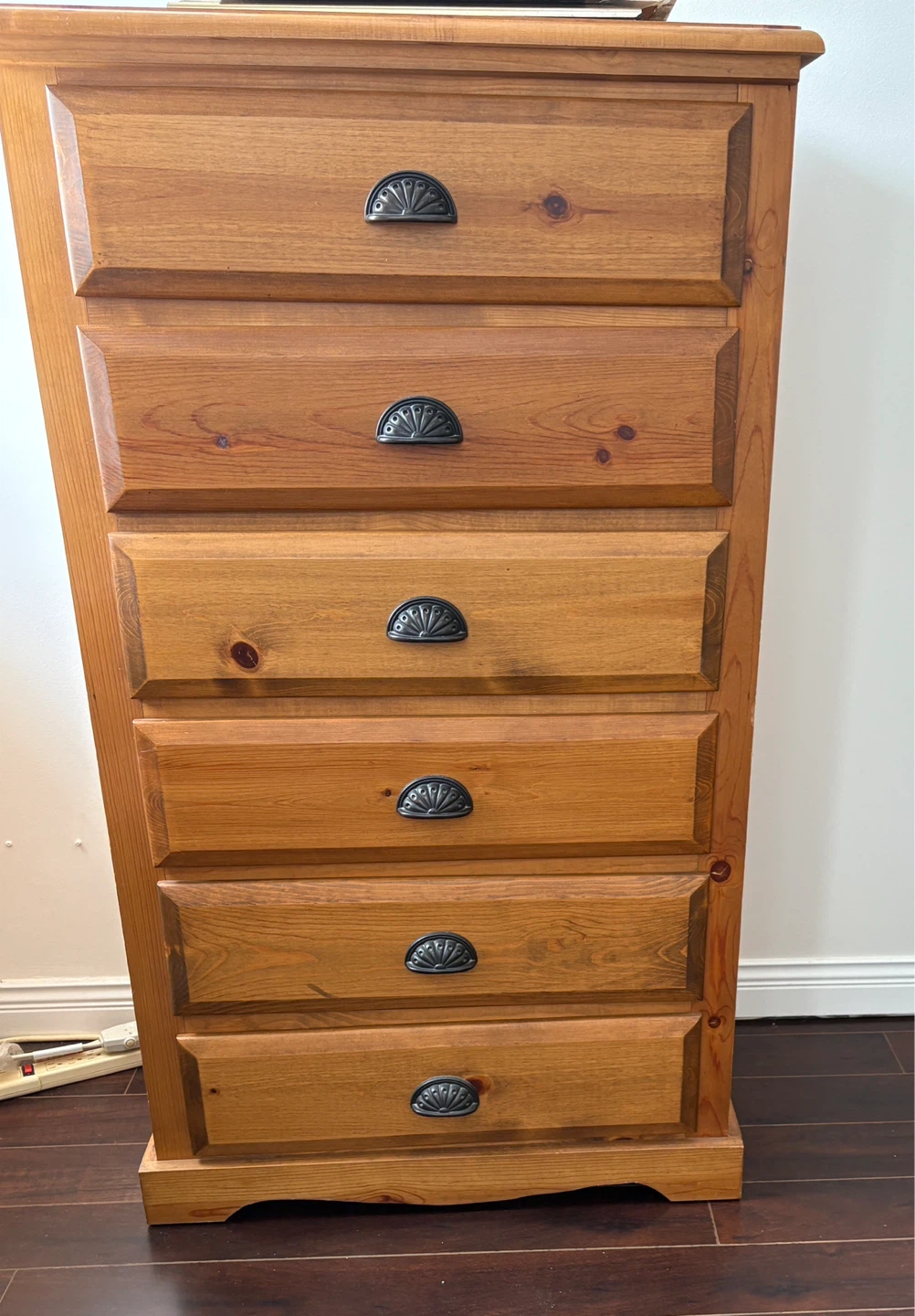 Solid Wood 6-Drawer Dresser