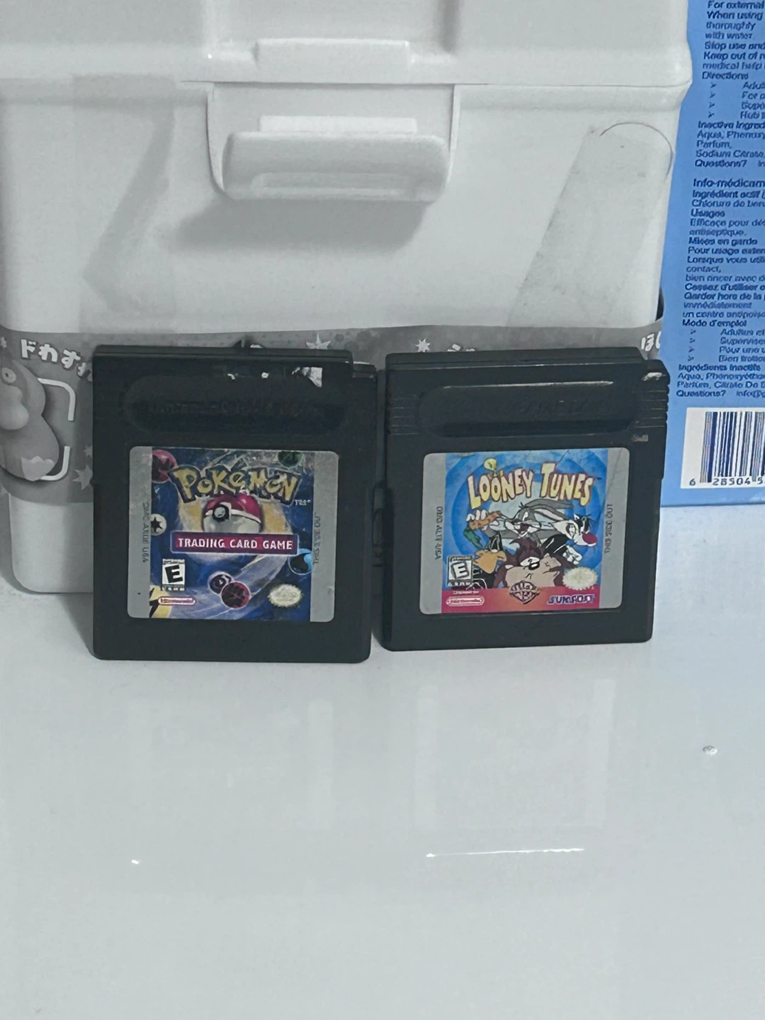 Pokemon Trading Card Game & Looney Tunes Game Boy Games