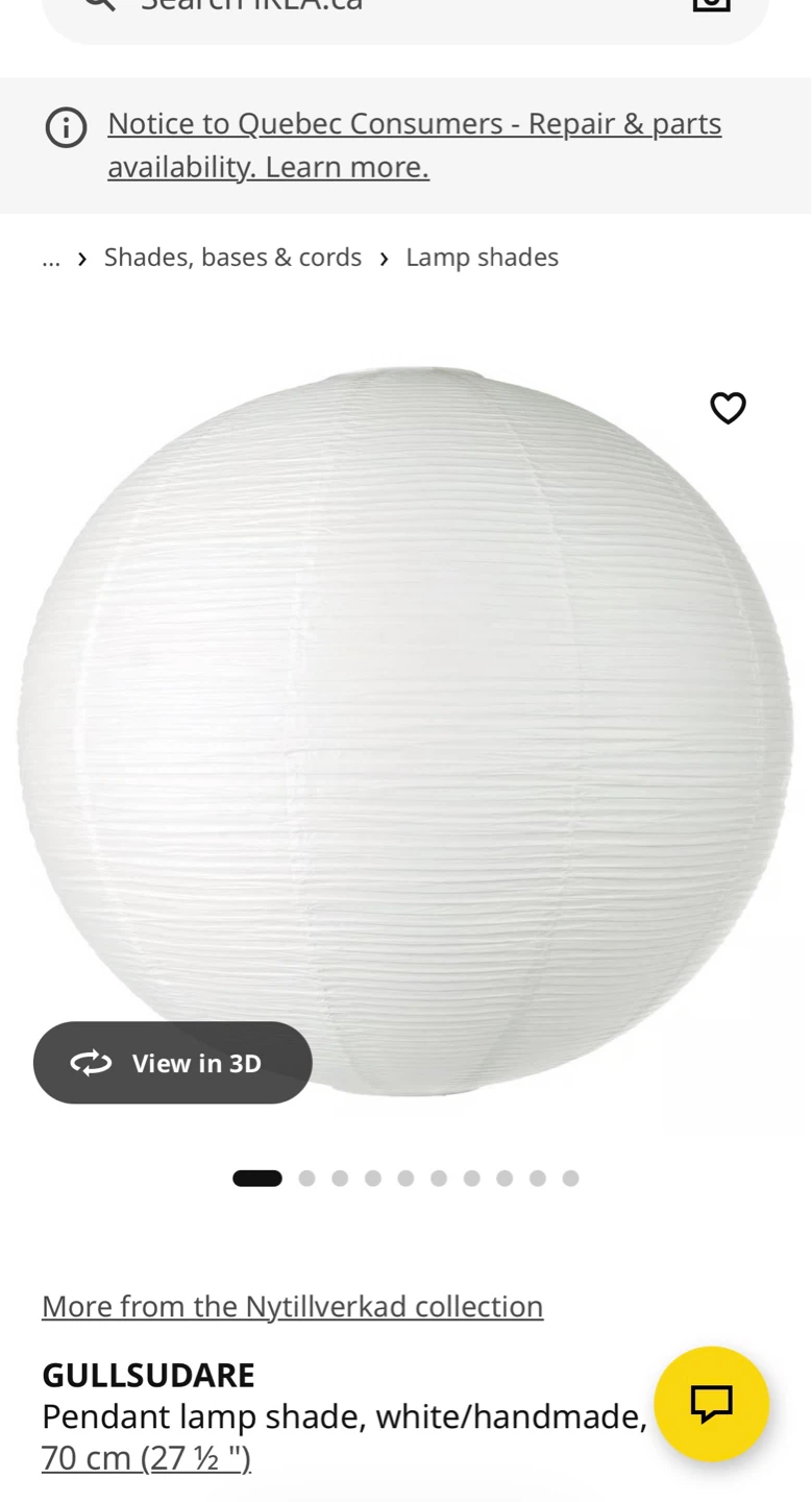 IKEA Pendant Lamp Shade