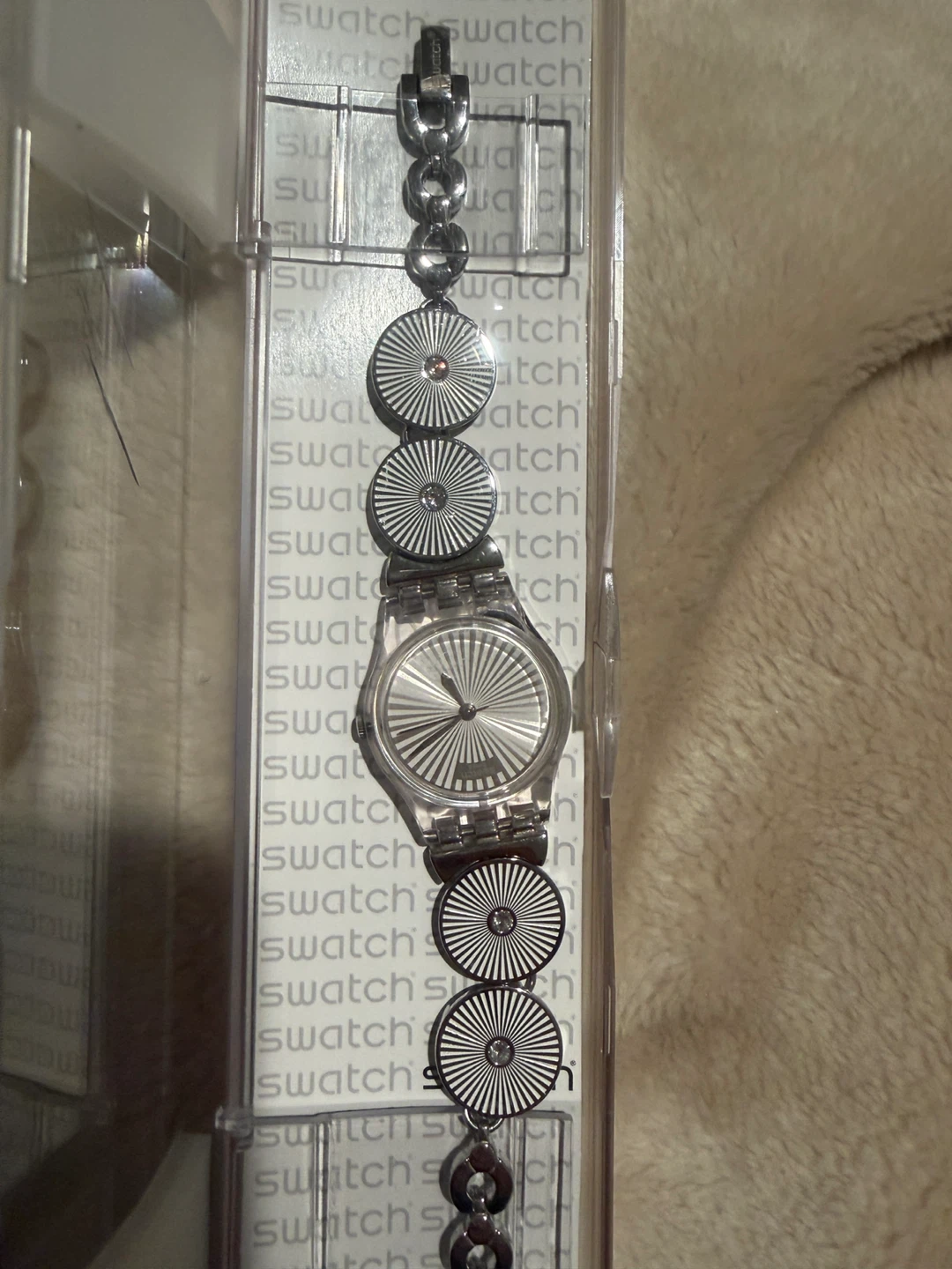 Swatch Watch Silver Metal Bracelet - photo 3
