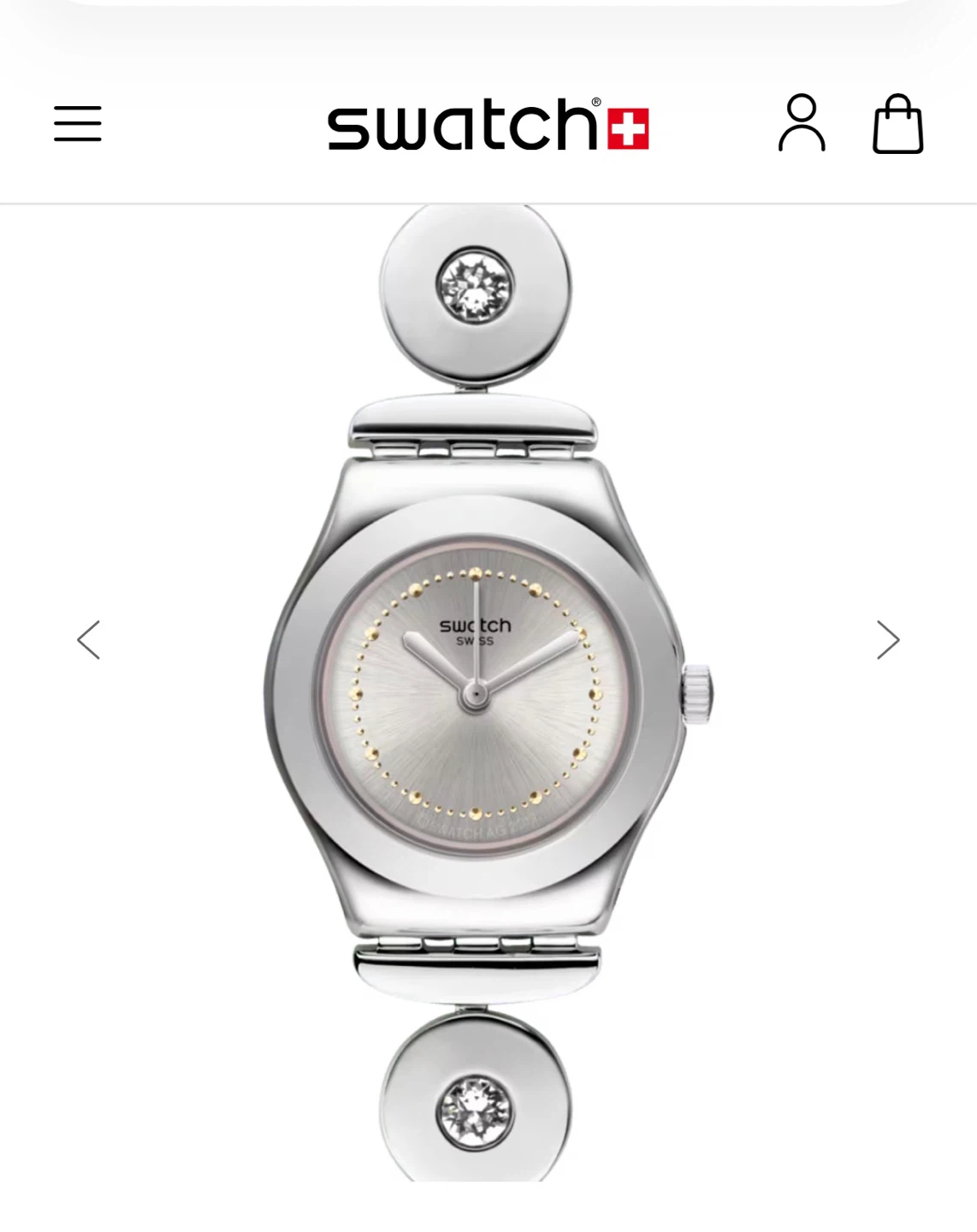 Swatch Watch Silver Metal Bracelet