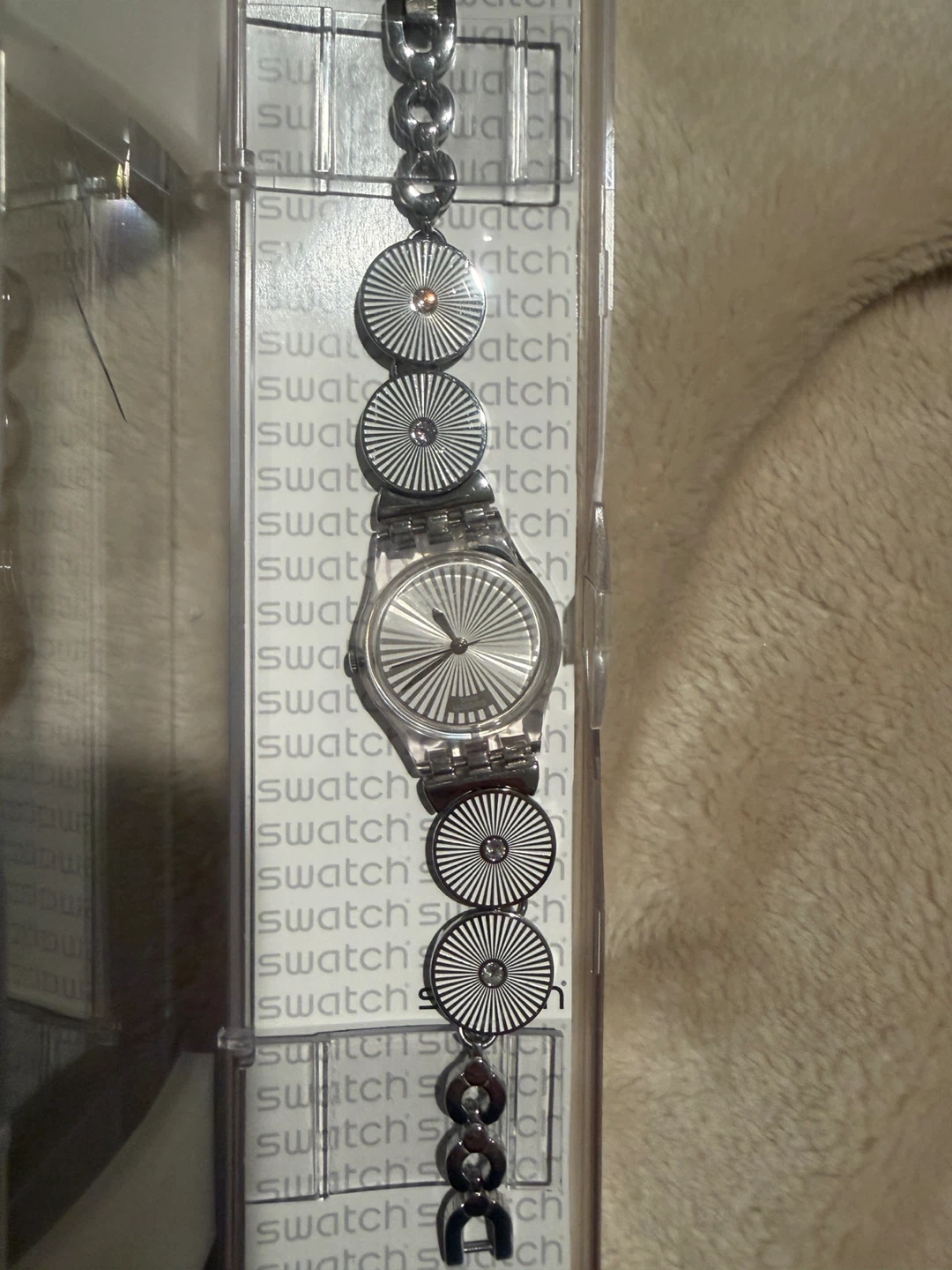 Swatch Watch Silver Metal Bracelet - photo 4