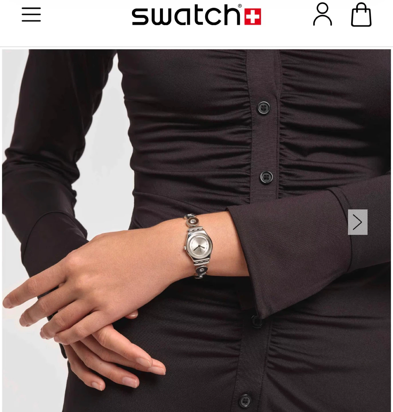 Swatch Watch Silver Metal Bracelet - photo 2
