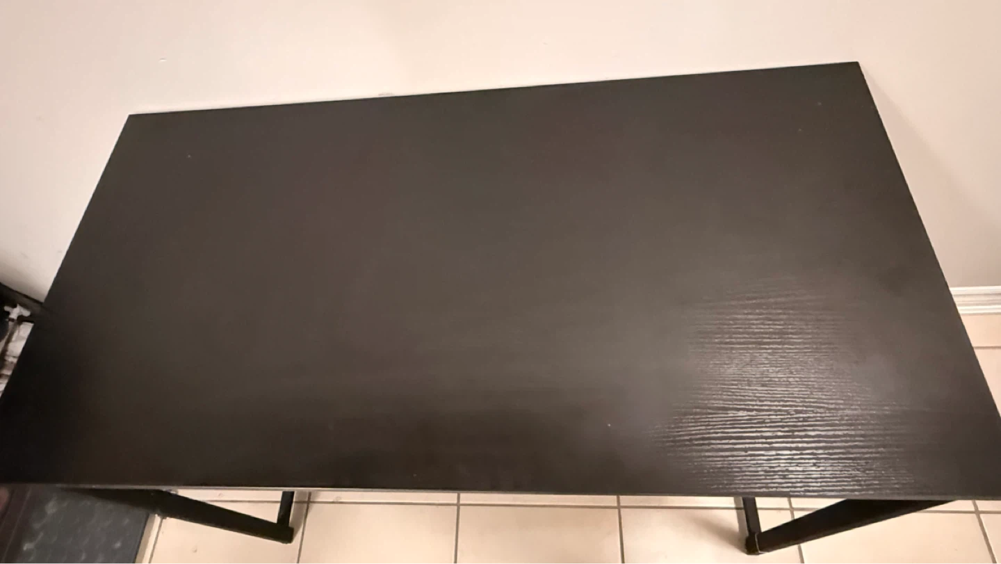 Modern Black Zinus Office Desk – Excellent Condition - photo 2