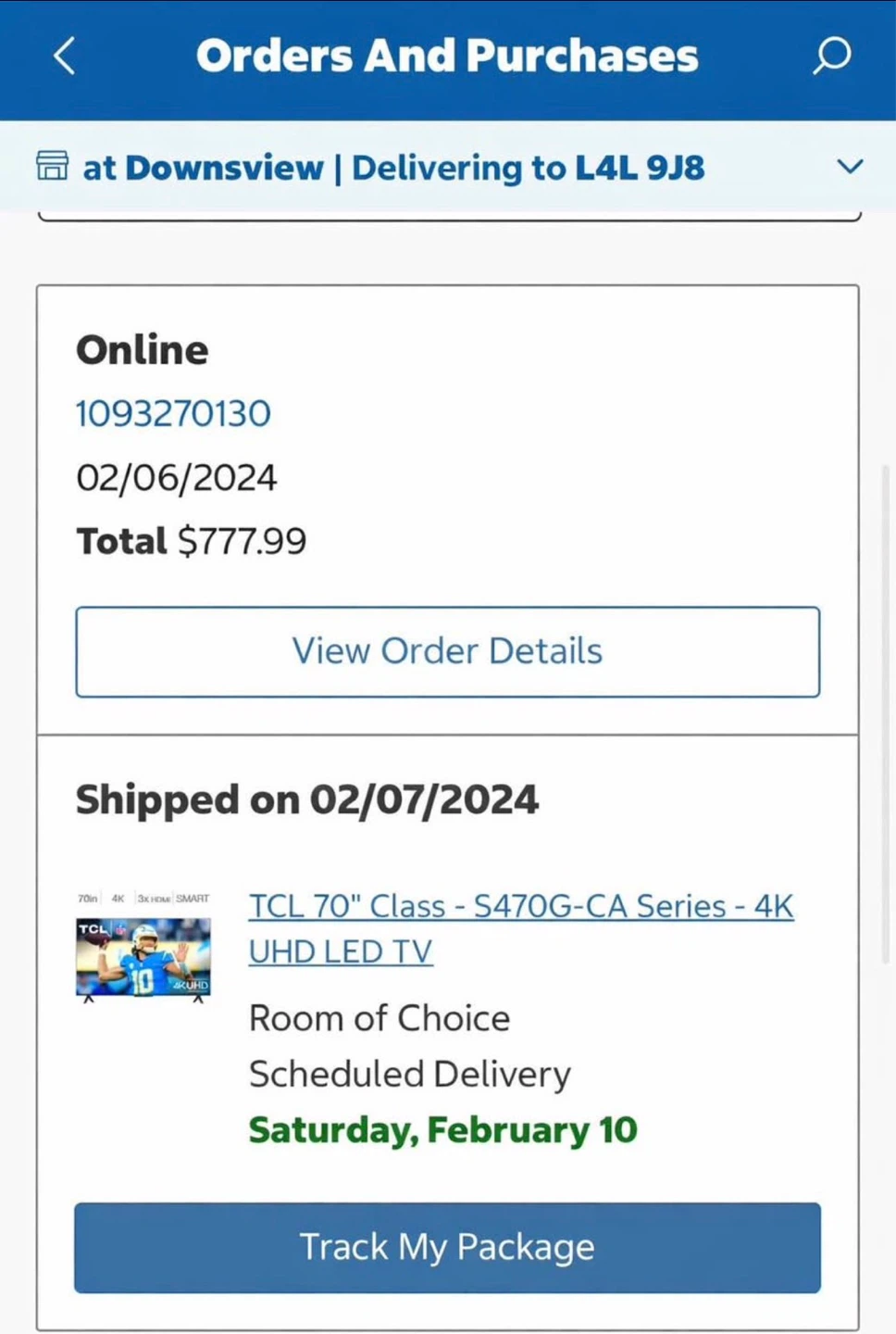 TCL 70"  4K UHD LED TV - photo 2