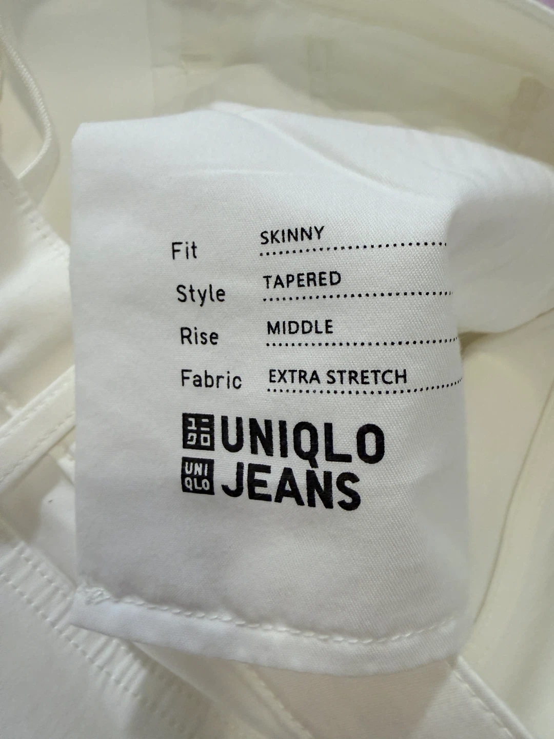 UNIQLO Women's Skinny Tapered Jeans White Size 8 - photo 2